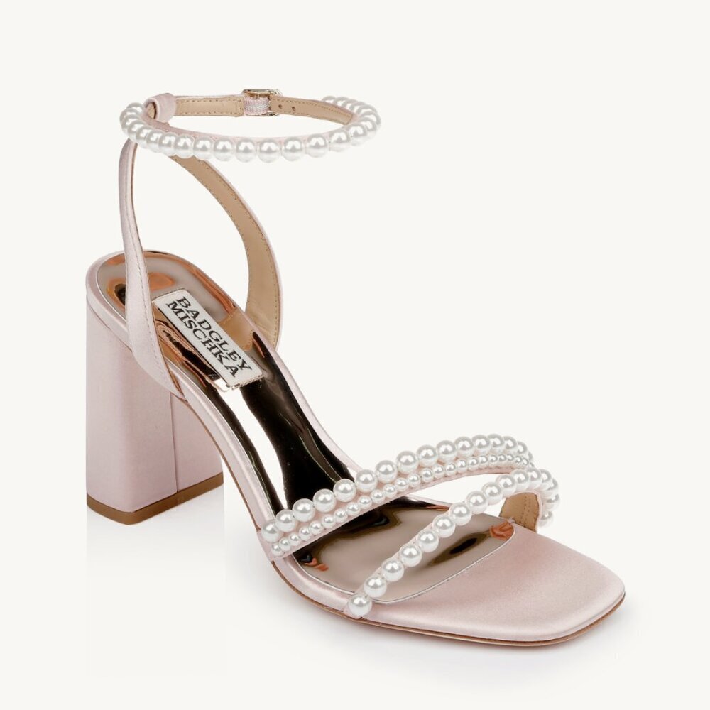 Badgley Feisty Pearl Block Heel